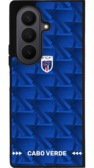 Samsung Galaxy Z Fold7 Case Hülle - Silikon schwarz Kap Verde 2026 personalisierbares Fussballtrikot