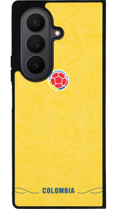 Samsung Galaxy Z Fold7 Case Hülle - Silikon schwarz Kolumbien 2026 personalisierbares Fussballtrikot