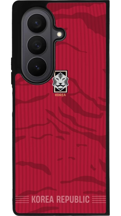 Samsung Galaxy Z Fold7 Case Hülle - Silikon schwarz Südkorea 2026 personalisierbares Fussballtrikot
