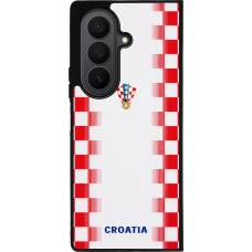 Samsung Galaxy Z Fold7 Case Hülle - Silikon schwarz Kroatien 2026 personalisierbares Fussballtrikot