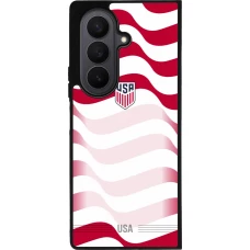 Samsung Galaxy Z Fold7 Case Hülle - Silikon schwarz Vereinigten Staaten 2026 personalisierbares Fussballtrikot