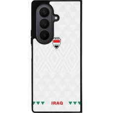 Coque Samsung Galaxy Z Fold7 - Silicone rigide noir Maillot de football Irak 2026 personnalisable