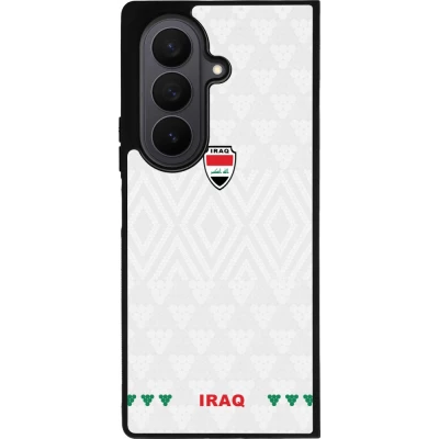 Samsung Galaxy Z Fold7 Case Hülle - Silikon schwarz Irak 2026 personalisierbares Fussballtrikot
