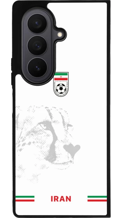 Samsung Galaxy Z Fold7 Case Hülle - Silikon schwarz Iran 2026 personalisierbares Fussballtrikot