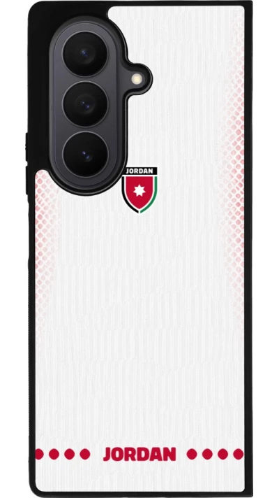 Samsung Galaxy Z Fold7 Case Hülle - Silikon schwarz Jordanien 2026 personalisierbares Fussballtrikot