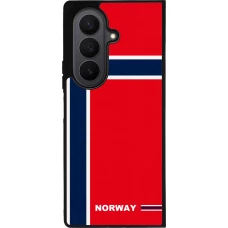 Samsung Galaxy Z Fold7 Case Hülle - Silikon schwarz Norwegen 2026 personalisierbares Fussballtrikot