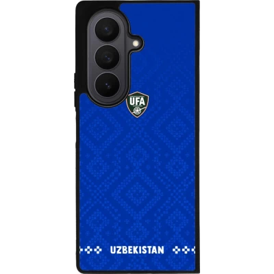 Samsung Galaxy Z Fold7 Case Hülle - Silikon schwarz Usbekistan 2026 personalisierbares Fussballtrikot
