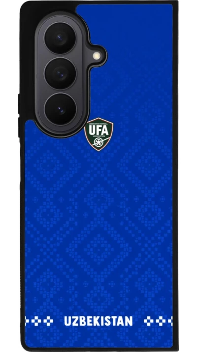 Samsung Galaxy Z Fold7 Case Hülle - Silikon schwarz Usbekistan 2026 personalisierbares Fussballtrikot