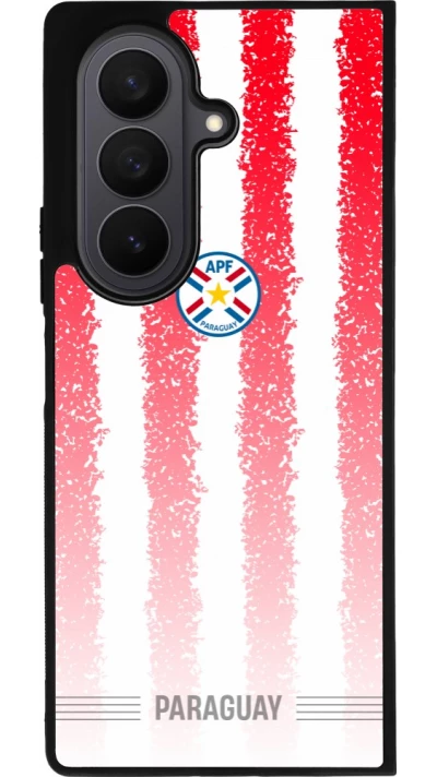Samsung Galaxy Z Fold7 Case Hülle - Silikon schwarz Paraguay 2026 personalisierbares Fussballtrikot