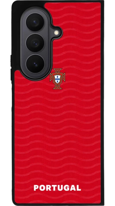 Samsung Galaxy Z Fold7 Case Hülle - Silikon schwarz Portugal 2026 personalisierbares Fussballtrikot