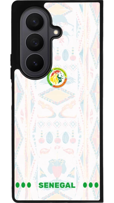 Samsung Galaxy Z Fold7 Case Hülle - Silikon schwarz Senegal 2026 personalisierbares Fussballtrikot