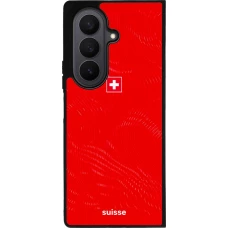 Samsung Galaxy Z Fold7 Case Hülle - Silikon schwarz Schweiz 2026 personalisierbares Fussballtrikot