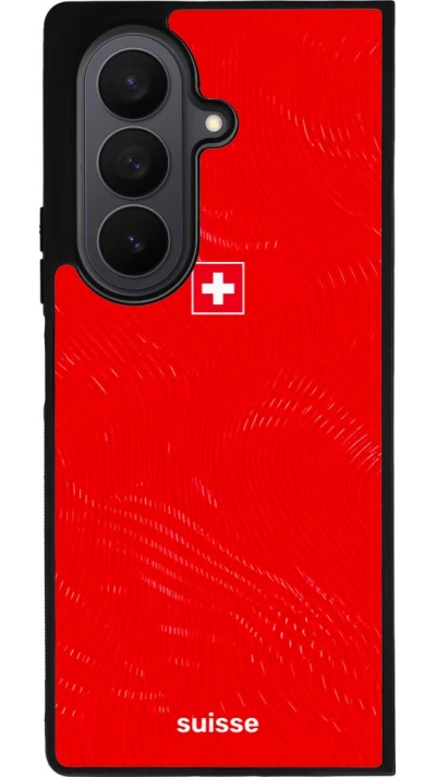 Samsung Galaxy Z Fold7 Case Hülle - Silikon schwarz Schweiz 2026 personalisierbares Fussballtrikot