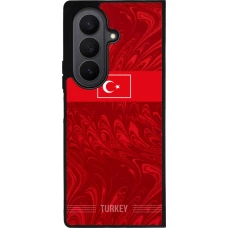 Samsung Galaxy Z Fold7 Case Hülle - Silikon schwarz Türkei 2026 personalisierbares Fussballtrikot