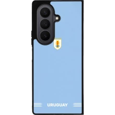 Samsung Galaxy Z Fold7 Case Hülle - Silikon schwarz Uruguay 2026 personalisierbares Fussballtrikot