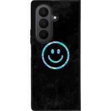 Samsung Galaxy Z Fold7 Case Hülle - Silikon schwarz Happy smiley irisirt
