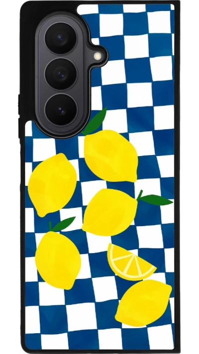 Samsung Galaxy Z Fold7 Case Hülle - Silikon schwarz Illustration lemons 2026