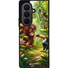 Samsung Galaxy Z Fold7 Case Hülle - Silikon schwarz Tropischer Dschungel Tayrona