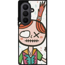 Samsung Galaxy Z Fold7 Case Hülle - Silikon schwarz Little Girl Sketch