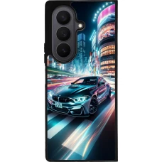 Coque Samsung Galaxy Z Fold7 - Silicone rigide noir BMW M4 Tokyo Night