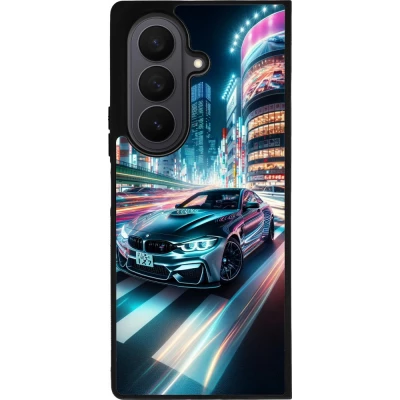 Coque Samsung Galaxy Z Fold7 - Silicone rigide noir BMW M4 Tokyo Night