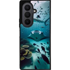Samsung Galaxy Z Fold7 Case Hülle - Silikon schwarz Manta Lagune Reinigung