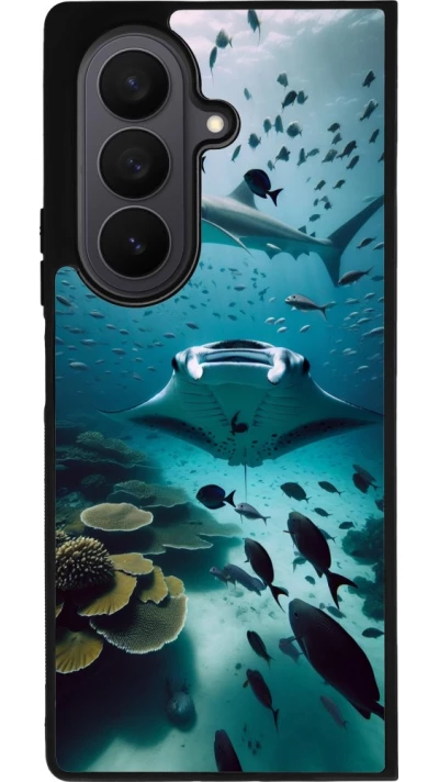 Samsung Galaxy Z Fold7 Case Hülle - Silikon schwarz Manta Lagune Reinigung