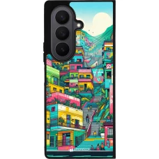 Samsung Galaxy Z Fold7 Case Hülle - Silikon schwarz Medellin Comuna 13 Kunst
