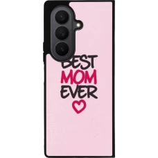 Coque Samsung Galaxy Z Fold7 - Silicone rigide noir Mom 2023 best Mom ever pink