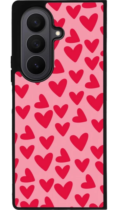 Samsung Galaxy Z Fold7 Case Hülle - Silikon schwarz Mom 2024 kleine Herzen