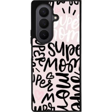 Coque Samsung Galaxy Z Fold7 - Silicone rigide noir Mom 2024 Super mom