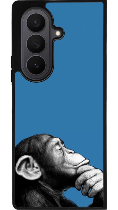 Samsung Galaxy Z Fold7 Case Hülle - Silikon schwarz Monkey Pop Art
