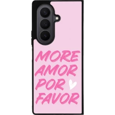 Coque Samsung Galaxy Z Fold7 - Silicone rigide noir More amor porfavor