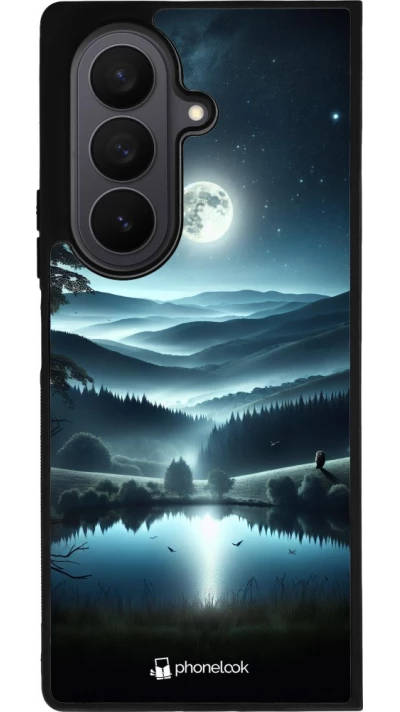 Coque Samsung Galaxy Z Fold7 - Silicone rigide noir Night Sky View