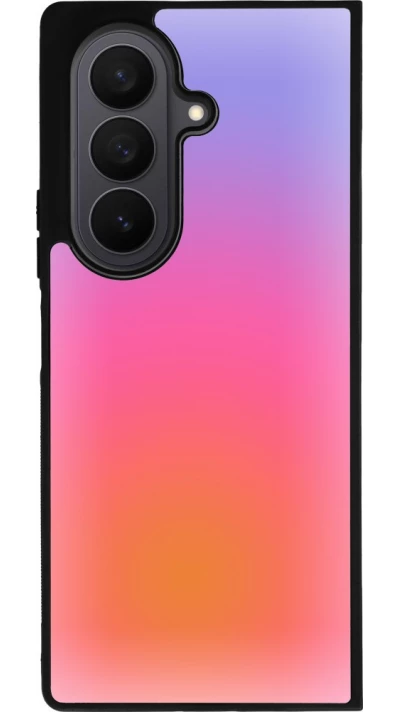 Samsung Galaxy Z Fold7 Case Hülle - Silikon schwarz Orange Pink Blue Gradient