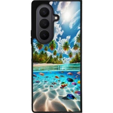 Samsung Galaxy Z Fold7 Case Hülle - Silikon schwarz Strandparadies