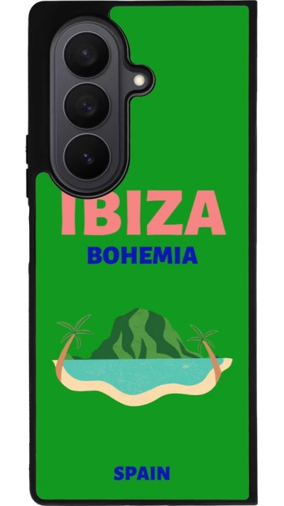 Samsung Galaxy Z Fold7 Case Hülle - Silikon schwarz Pop Summer Destination Ibiza