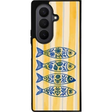 Coque Samsung Galaxy Z Fold7 - Silicone rigide noir Portuguese fish 2026