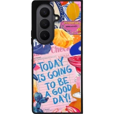 Samsung Galaxy Z Fold7 Case Hülle - Silikon schwarz Preppy Today is Going to be a good day