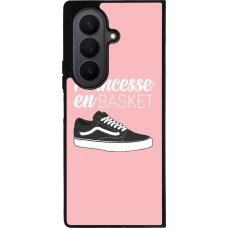 Coque Samsung Galaxy Z Fold7 - Silicone rigide noir princesse en basket