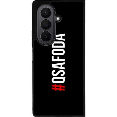 Coque Samsung Galaxy Z Fold7 - Silicone rigide noir Qsafoda 1