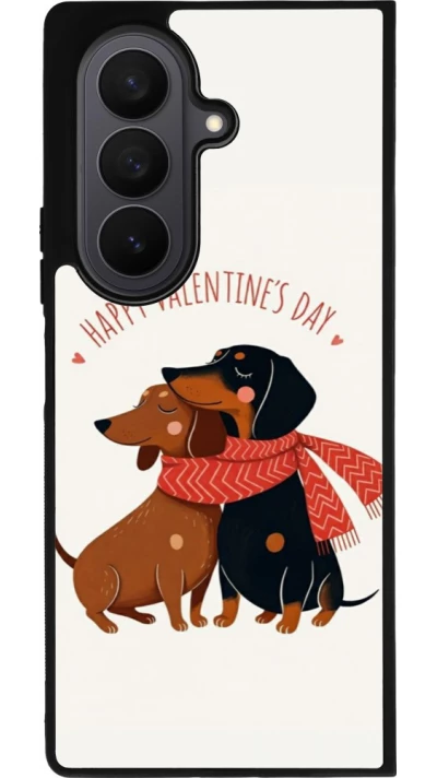 Samsung Galaxy Z Fold7 Case Hülle - Silikon schwarz Saint Valentines Day 26 Happy Valentine