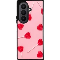 Samsung Galaxy Z Fold7 Case Hülle - Silikon schwarz Saint Valentines Day 26 Lollipop