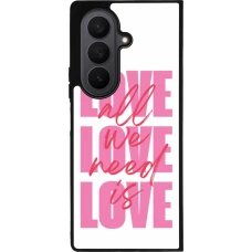 Samsung Galaxy Z Fold7 Case Hülle - Silikon schwarz Saint Valentines Day 26 Love all we need is