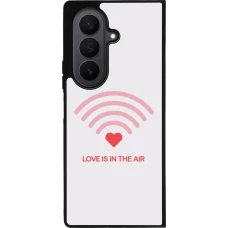 Coque Samsung Galaxy Z Fold7 - Silicone rigide noir Saint Valentines Day 26 Love is in the air