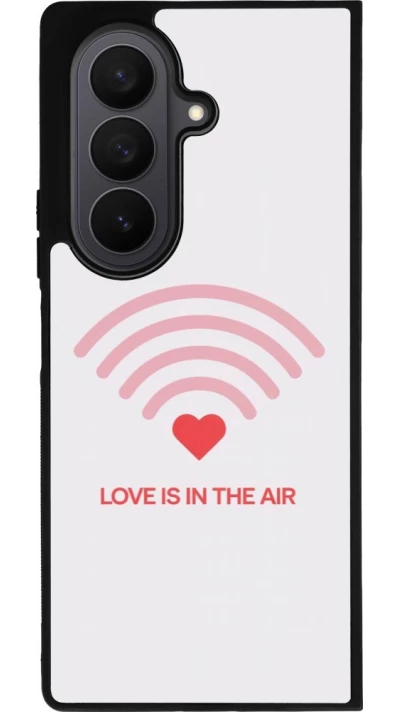 Samsung Galaxy Z Fold7 Case Hülle - Silikon schwarz Saint Valentines Day 26 Love is in the air