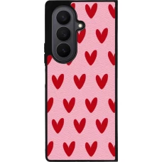 Samsung Galaxy Z Fold7 Case Hülle - Silikon schwarz Saint Valentines Day 26 Pattern heart