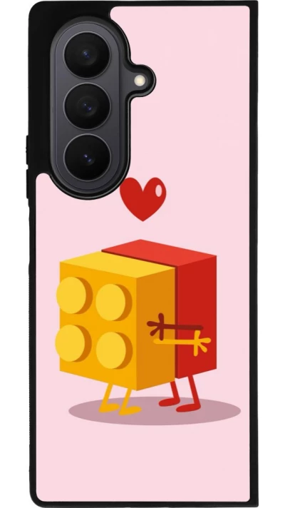 Samsung Galaxy Z Fold7 Case Hülle - Silikon schwarz Saint Valentines Day 26 Puzzle