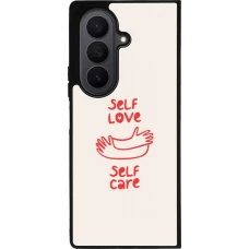 Samsung Galaxy Z Fold7 Case Hülle - Silikon schwarz Saint Valentines Day 26 Self love self care