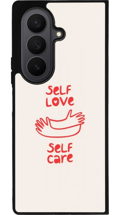 Samsung Galaxy Z Fold7 Case Hülle - Silikon schwarz Saint Valentines Day 26 Self love self care